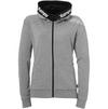 Kempa Core 26 Women Kapuzenjacke - dark grau melange