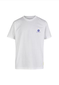 Cleptomanicx Balance Printshirt Herren White