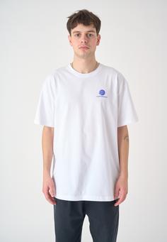 Rückansicht von Cleptomanicx Balance Printshirt Herren White