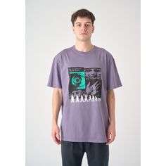 Rückansicht von Cleptomanicx Evolution Printshirt Herren Lava Smoke