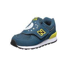 NEW BALANCE 574 Sneaker Kinder blau / gelb