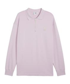 PUMA Better Classics Polo Crew Sweatshirt Sweatshirt Herren lila