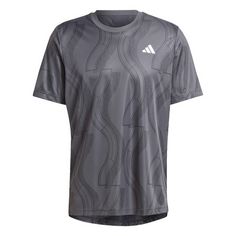 adidas Club Tennis Graphic T-Shirt Tennisshirt Herren Carbon / Black