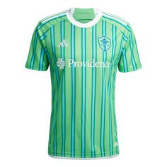 adidas Seattle Sounders FC 24/25 Heimtrikot Fußballtrikot Herren Semi Solar Lime / Semi Blue Burst