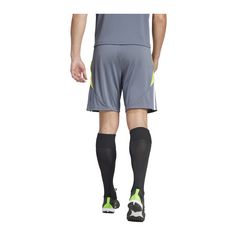 Rückansicht von adidas Tiro 24 Training Short Fußballshorts Herren graugelb