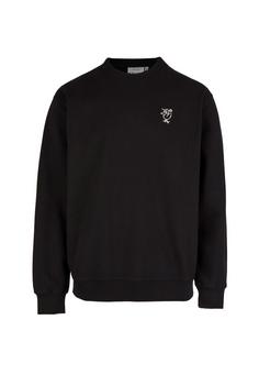 Cleptomanicx Sketch Gull Longsweat Herren Black