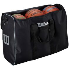Rückansicht von Wilson Travel Bag 6er Sporttasche Herren schwarz / grau