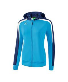 Erima Liga 2.0 Kapuzenjacke Damen Trainingsjacke Damen blaublauweiss