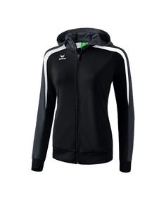 Erima Liga 2.0 Kapuzenjacke Damen Trainingsjacke Damen schwarzweiss