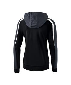 Rückansicht von Erima Liga 2.0 Kapuzenjacke Damen Trainingsjacke Damen schwarzweiss