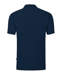 Rückansicht von JAKO Organic Polo Shirt Poloshirt Herren blaublaublau