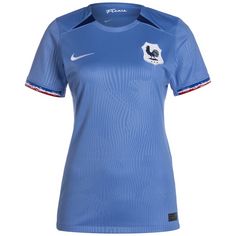 Nike Frankreich Stadium WM 23 Heim Fußballtrikot Damen blau