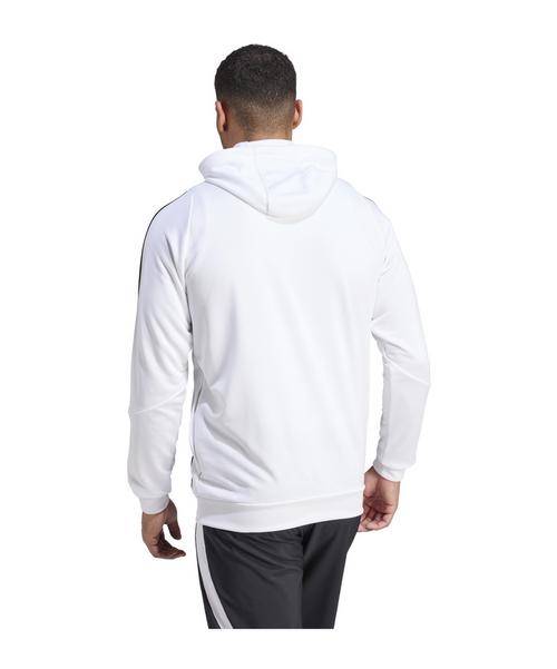 Rückansicht von adidas Tiro 24 Training Hoody Funktionssweatshirt Herren weissschwarz