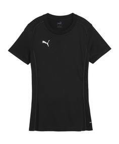PUMA teamFINAL Casuals T-Shirt Damen Fußballshorts Damen schwarzsilber