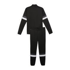 Rückansicht von PUMA teamRISE Trainingsanzug Trainingsanzug Herren schwarzschwarz