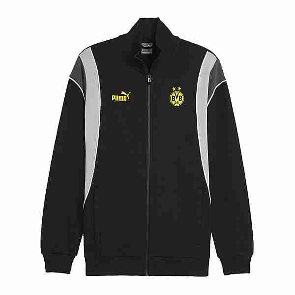 PUMA BVB Dortmund Ftbl Archive Trainingsjacke Trainingsjacke schwarzgrau