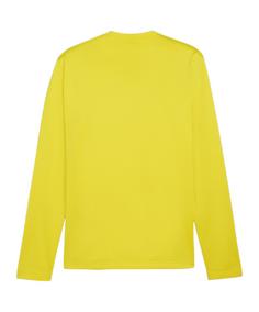 Rückansicht von PUMA teamGOAL Training Sweatshirt Funktionssweatshirt Herren gelbschwarzgelb