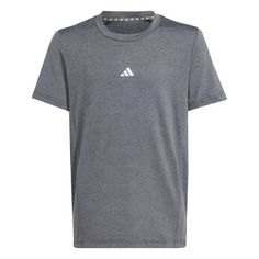 adidas Training AEROREADY Heather Kids T-Shirt T-Shirt Kinder Black / Grey Three / Grey Six / Reflective Silver