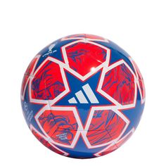 adidas UCL Club 23/24 Knock-out Ball Fußball Glow Blue / Solar Red / White