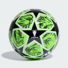 Rückansicht von adidas UCL Club 23/24 Knock-out Ball Fußball Team Solar Green / Black / White