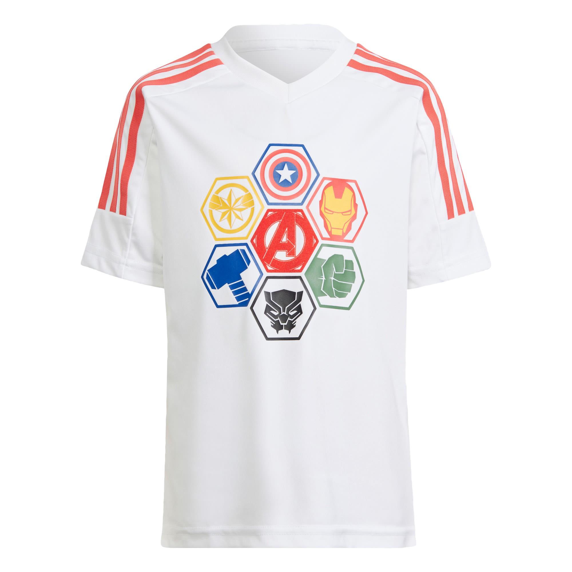 Adidas adidas x Marvel Avengers T Shirt T Shirt Kinder White Bright Red im Online Shop von SportScheck kaufen