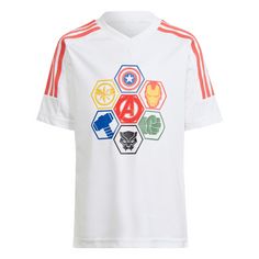 adidas adidas x Marvel Avengers T-Shirt T-Shirt Kinder White / Bright Red