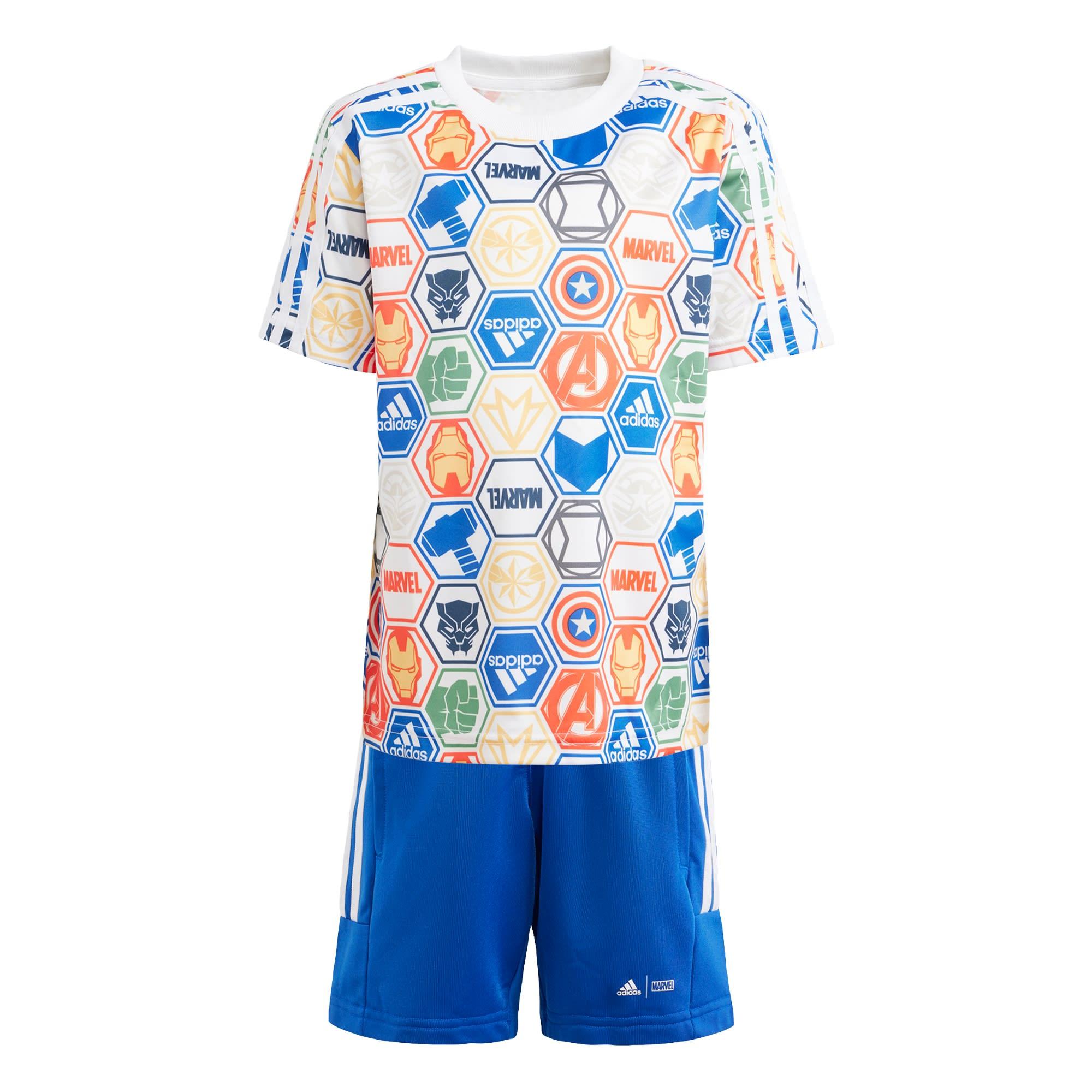 Adidas adidas x Marvel Avengers T Shirt Set Trainingsanzug Kinder Multicolor White im Online Shop von SportScheck kaufen