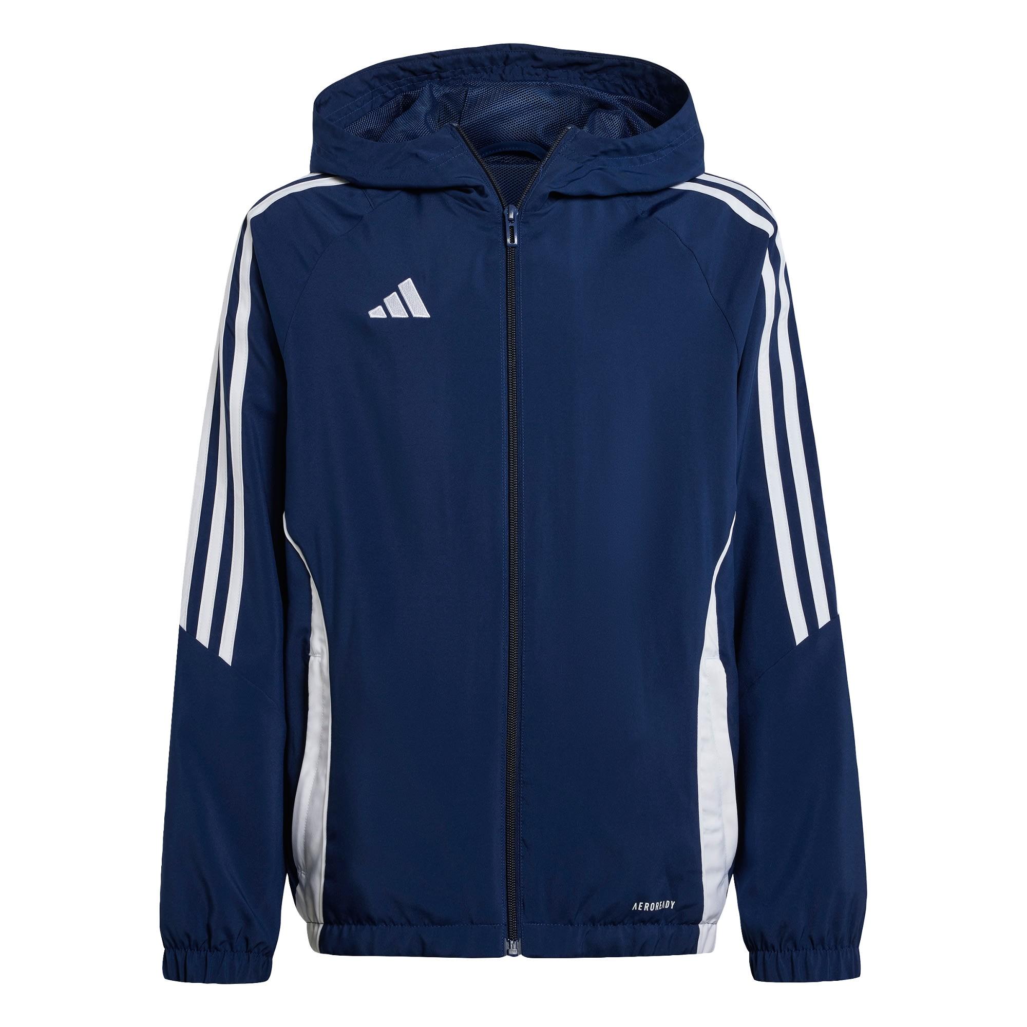 Adidas Tiro 24 Kids Windbreaker Trainingsjacke Kinder Team Navy Blue 2 White im Online Shop von SportScheck kaufen