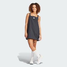 Rückansicht von adidas City Escape Summer Kleid Kleid Damen Black