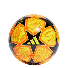 adidas UCL Club 23/24 Knock-out Ball Fußball Beam Yellow / Black / Solar Red