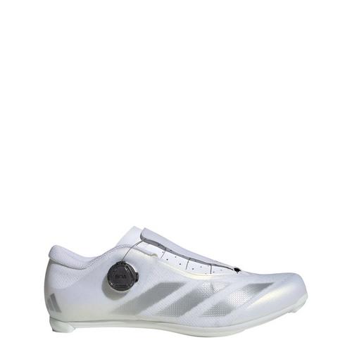 Rückansicht von adidas Tempo 3-Streifen BOA Fahrradschuh Fahrradschuhe Cloud White / Silver Metallic / Core Black