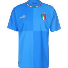 PUMA Italien Home 2022/2023 Authentic Fußballtrikot Herren blau
