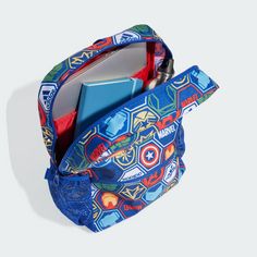 Rückansicht von adidas Rucksack Marvel’s Avengers Kids Rucksack Daypack Kinder Royal Blue / Multicolor