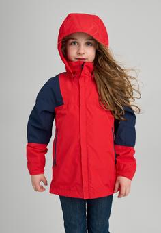 Rückansicht von reima Tuulos Outdoorjacke Kinder Reima red