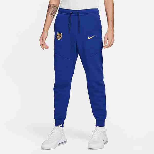 Nike FC Barcelona Tech Fleece Trainingshose Herren blau / gold
