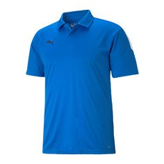 PUMA teamLIGA Sideline Polo Poloshirt Herren blauschwarzblau