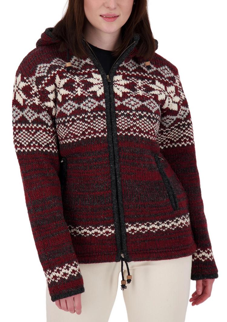 DEPROC active DEPROC active ANNAPURNA Strickjacke Damen - rot - 0 | SportScheck