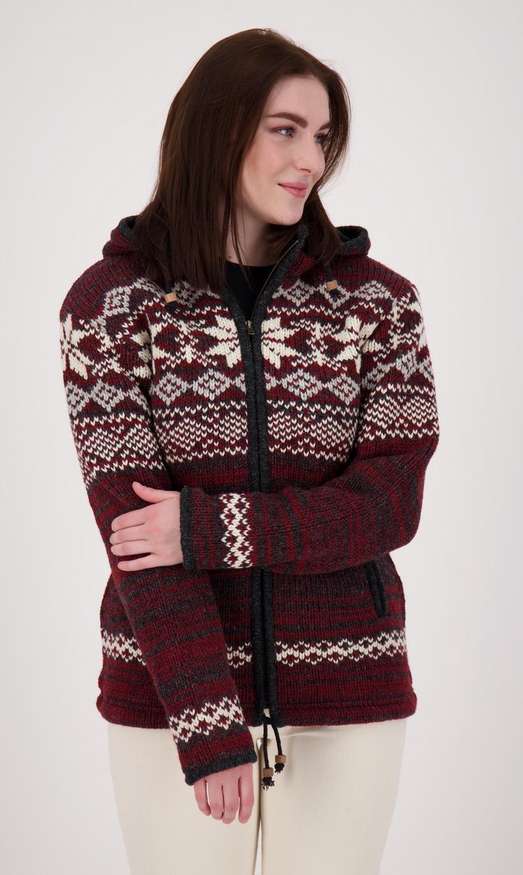 DEPROC active DEPROC active ANNAPURNA Strickjacke Damen - rot - 0 | SportScheck