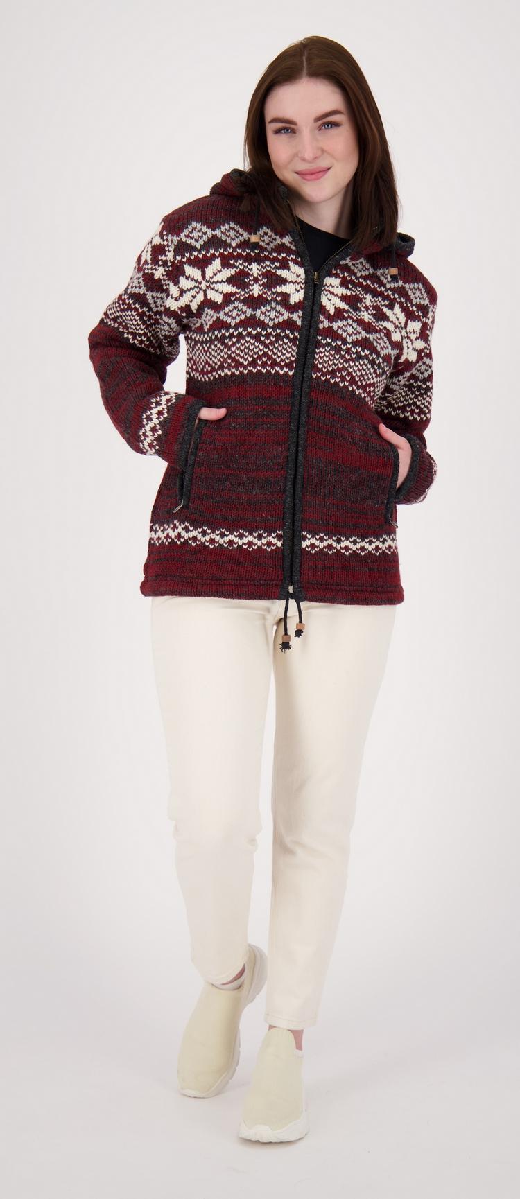 DEPROC active DEPROC active ANNAPURNA Strickjacke Damen - rot - 1 | SportScheck