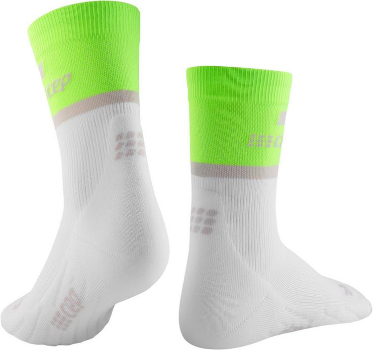 CEP CEP THE RUN COMPRESSION SOCKS MID CUT Socken Damen - green/white - 0 | SportScheck