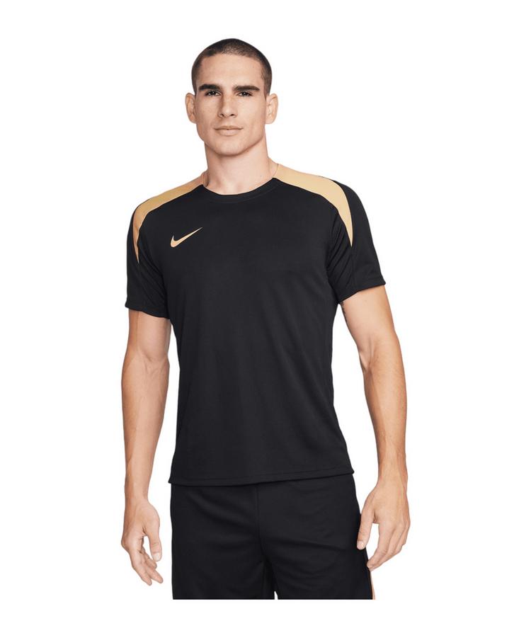 Nike Nike Strike T-Shirt Funktionssweatshirt Herren - schwarzschwarzgold - 0 | SportScheck