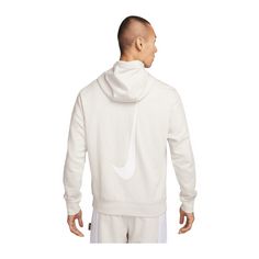 Rückansicht von Nike Club Fleece Hoody Funktionssweatshirt Herren weissweiss