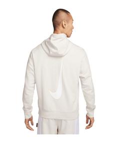 Rückansicht von Nike Club Fleece Hoody Funktionssweatshirt Herren weissweiss