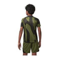 Rückansicht von Nike Paris St. Germain Trainingsshirt Kids T-Shirt Kinder gruengruenschwarz