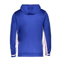 Rückansicht von adidas MT19 Custom Hoody Funktionssweatshirt Herren blauweiss