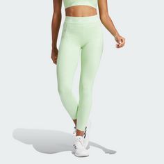 Rückansicht von adidas Techfit Printed 7/8-Leggings Tights Damen Semi Green Spark