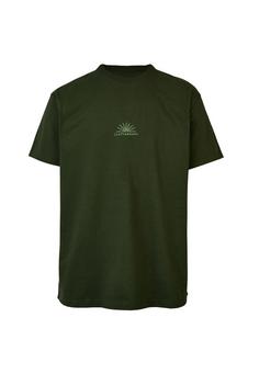 Cleptomanicx Ancient Secrets Printshirt Herren Scarab Green