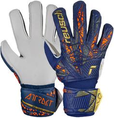 Reusch Attrakt Solid Junior Fingerhandschuhe 4410 premium blue/gold