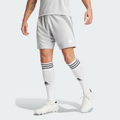 Rückansicht von adidas Fortore 23 Shorts Funktionsshorts Herren Team Light Grey / White
