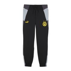 PUMA BVB Dortmund Woven Jogginghose Trainingshose schwarzgraugrau